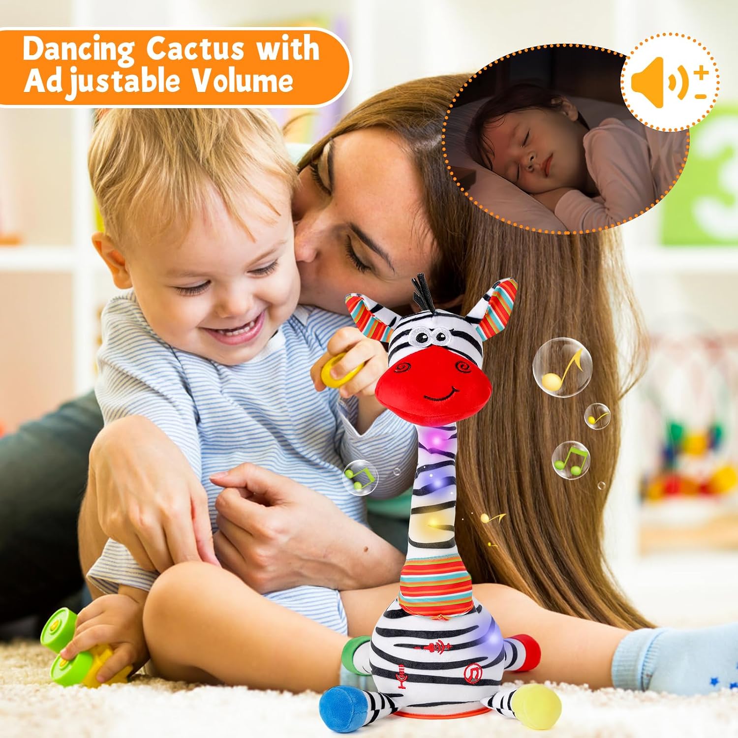 Detalle de Edencomer Singing Dancing Zebra Toy 12.6in