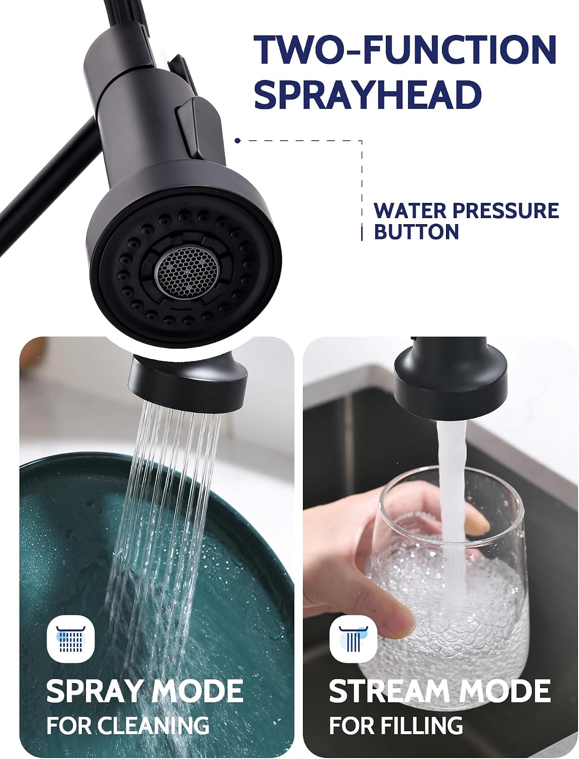 Thumbnail 4 de LUFEIDRA Kitchen Faucet, SUS304 Stainless Steel
