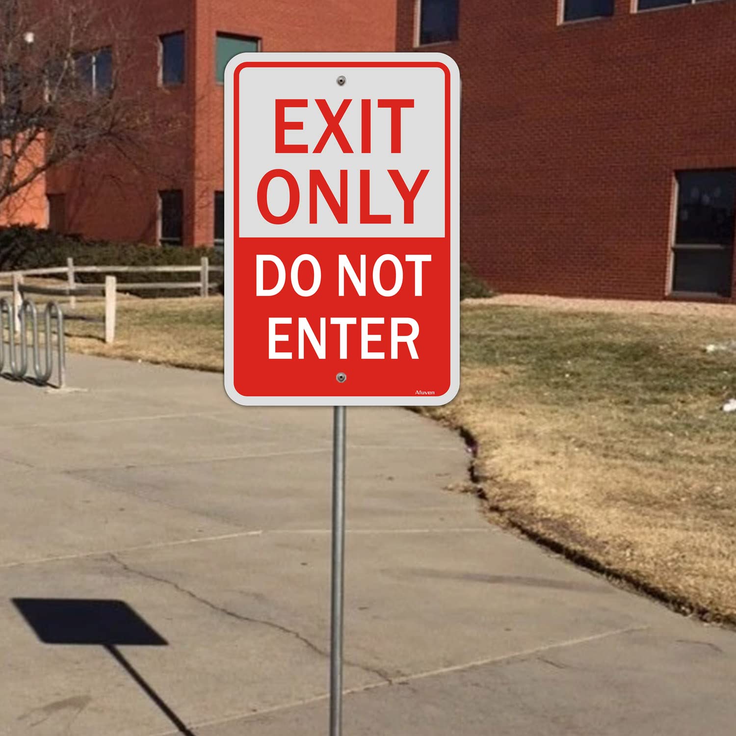 Thumbnail 6 de Exit Only Do Not Enter Sign 12 x 18 Inch