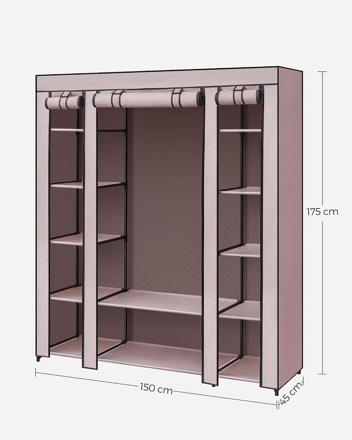 Thumbnail 4 de Songmics LSF003P02 Stoff-Kleiderschrank 45 x 150 x 175 cm