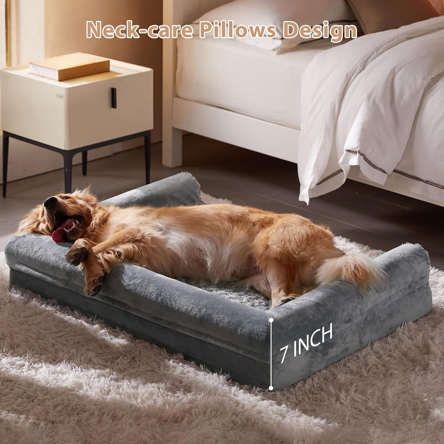 Detalle 2 de BFPETHOME Dog Bed 48 x 35 x 7 in
