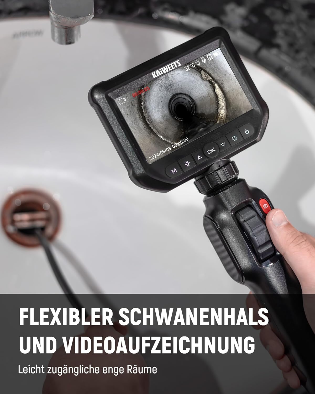 Thumbnail 5 de KAIWEETS Inspektionskamera 4,3"