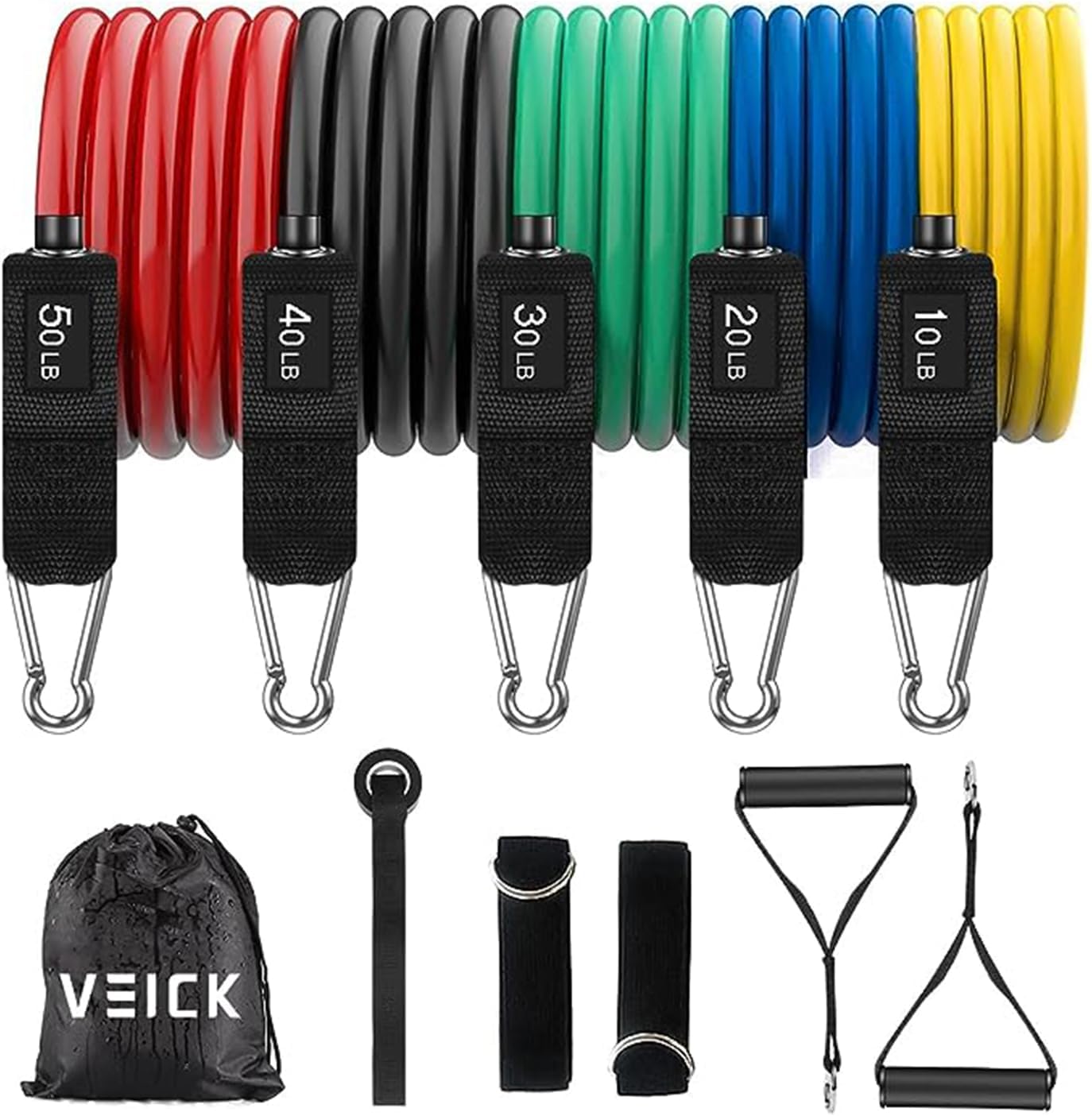 VEICK Resistance Bands 150 lbs set