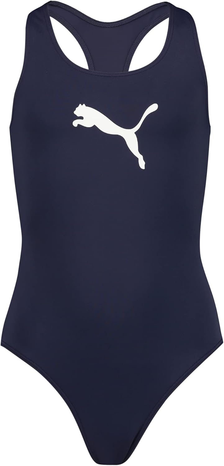Thumbnail 4 de Maillot de bain fille Puma coupe dos nageur rouge, 152 cm