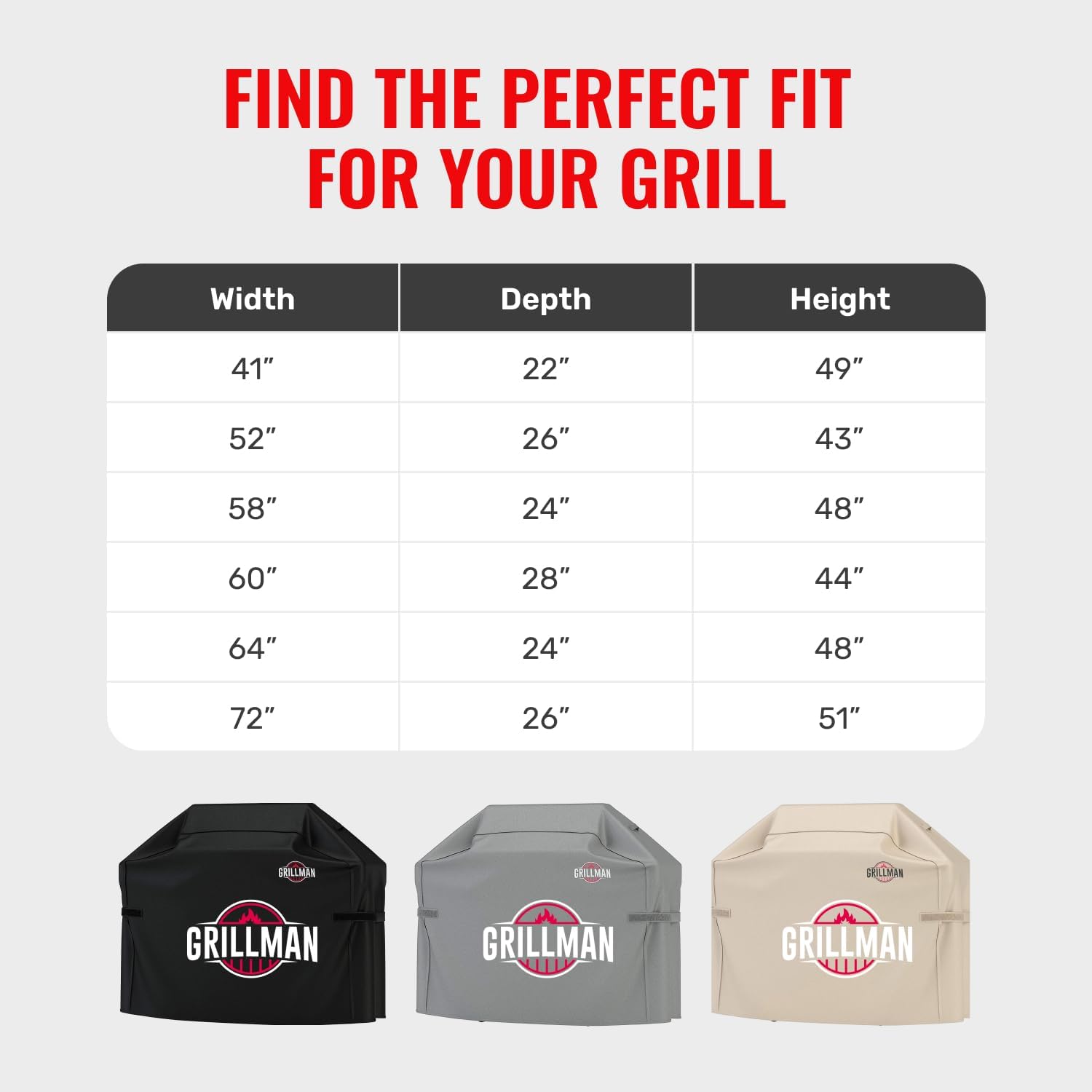 Detalle 2 de Grillman Grill Cover, 58 Inch