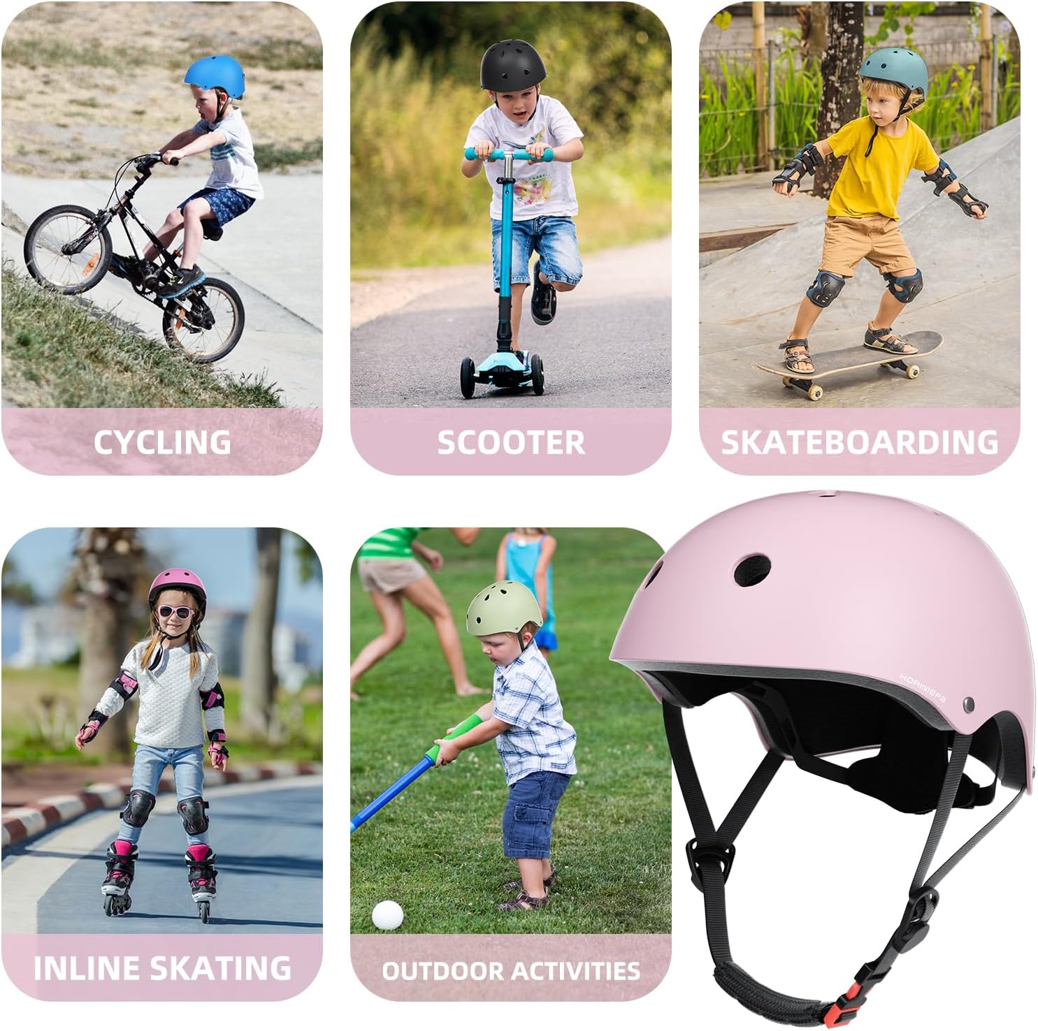 Thumbnail 6 de KORIMEFA Kids Bike Helmet adjustable for ages 2–13