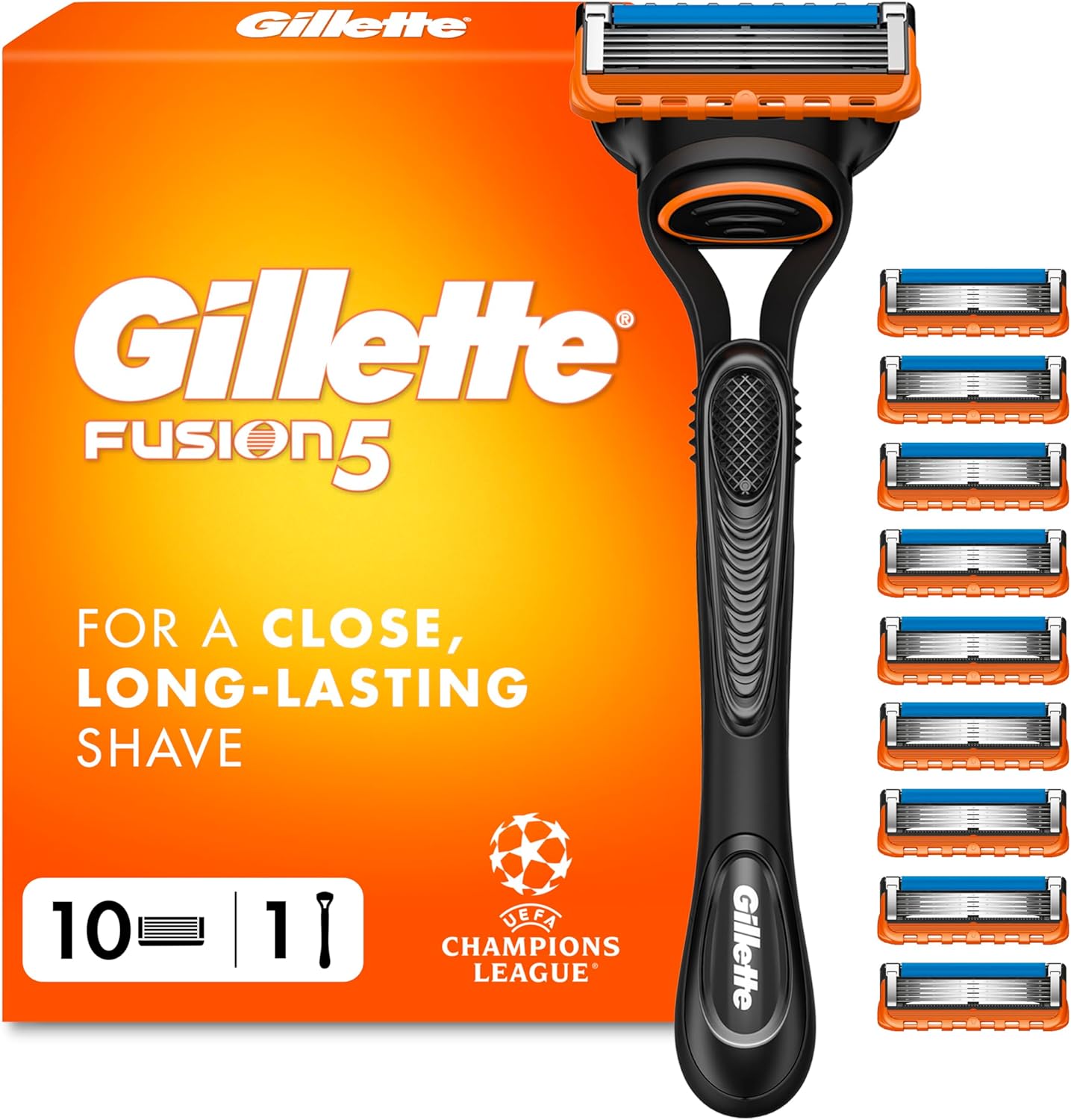 Gillette Fusion5 Razor with 10 blade refills 🪒