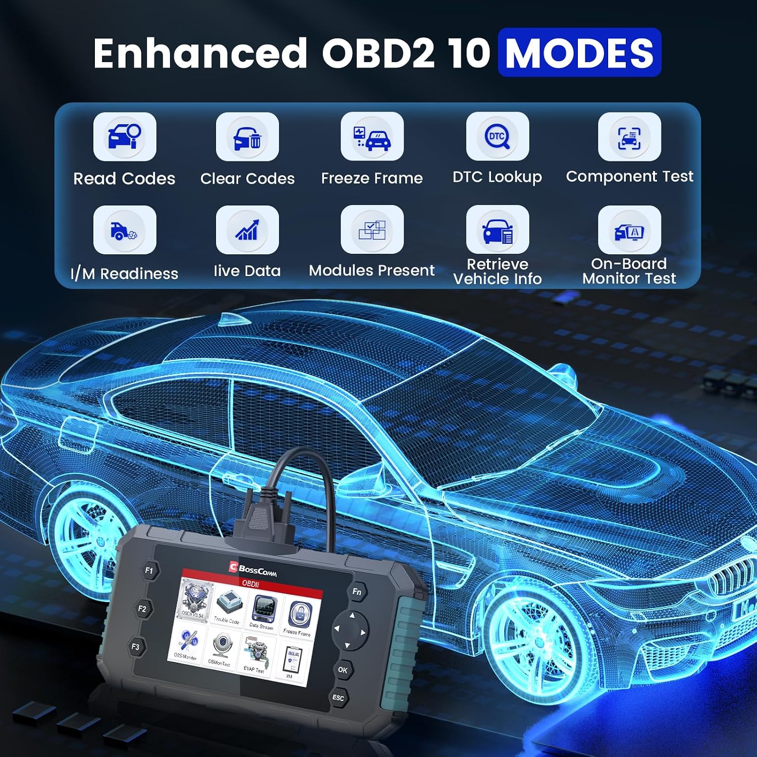 Detalle 2 de BOSSCOMM OBD2 Scanner IFIX435