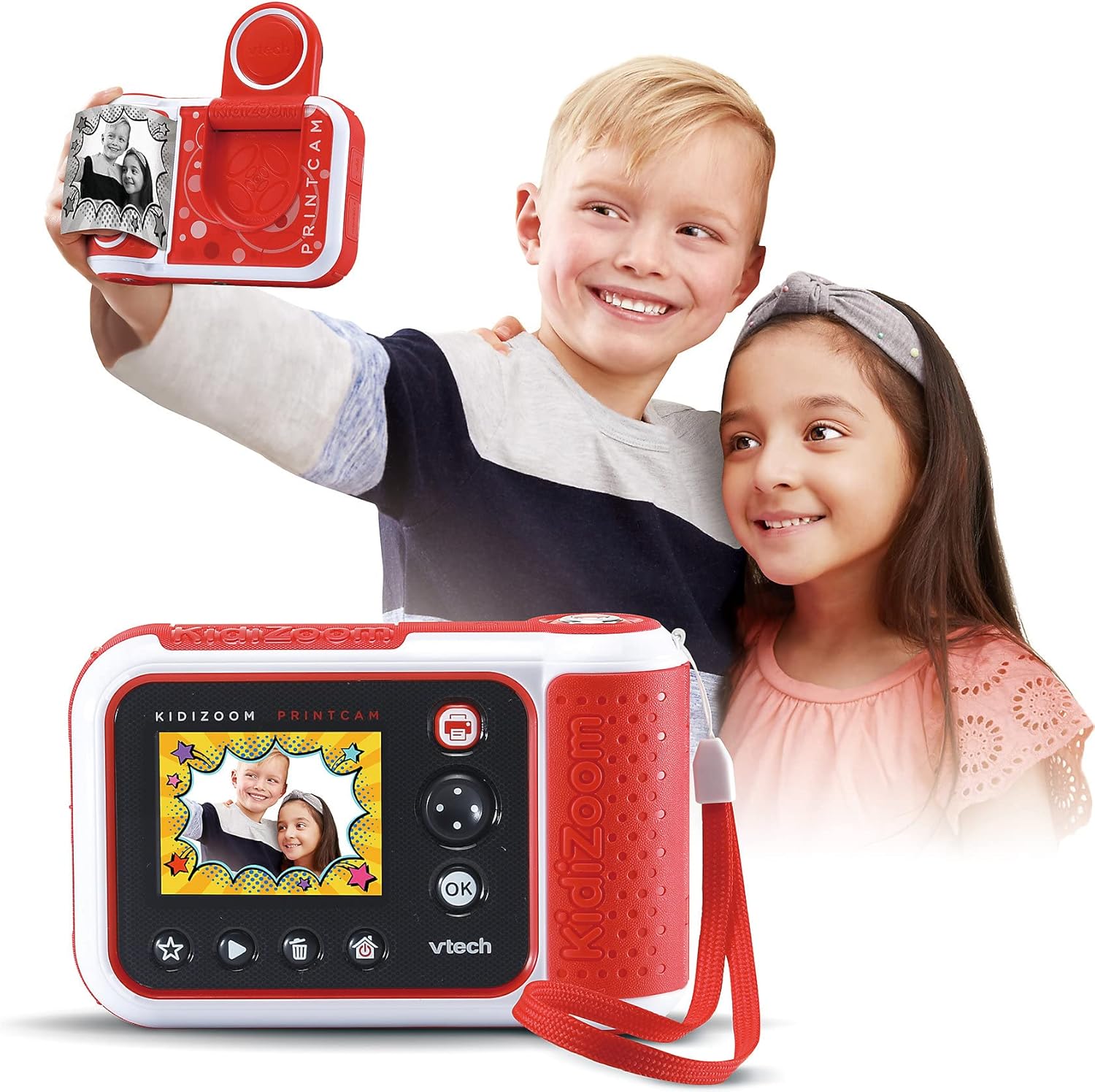 Detalle de VTech KidiZoom Print Cam – Digitale Sofortbild-Kinderkamera mit Thermodruck