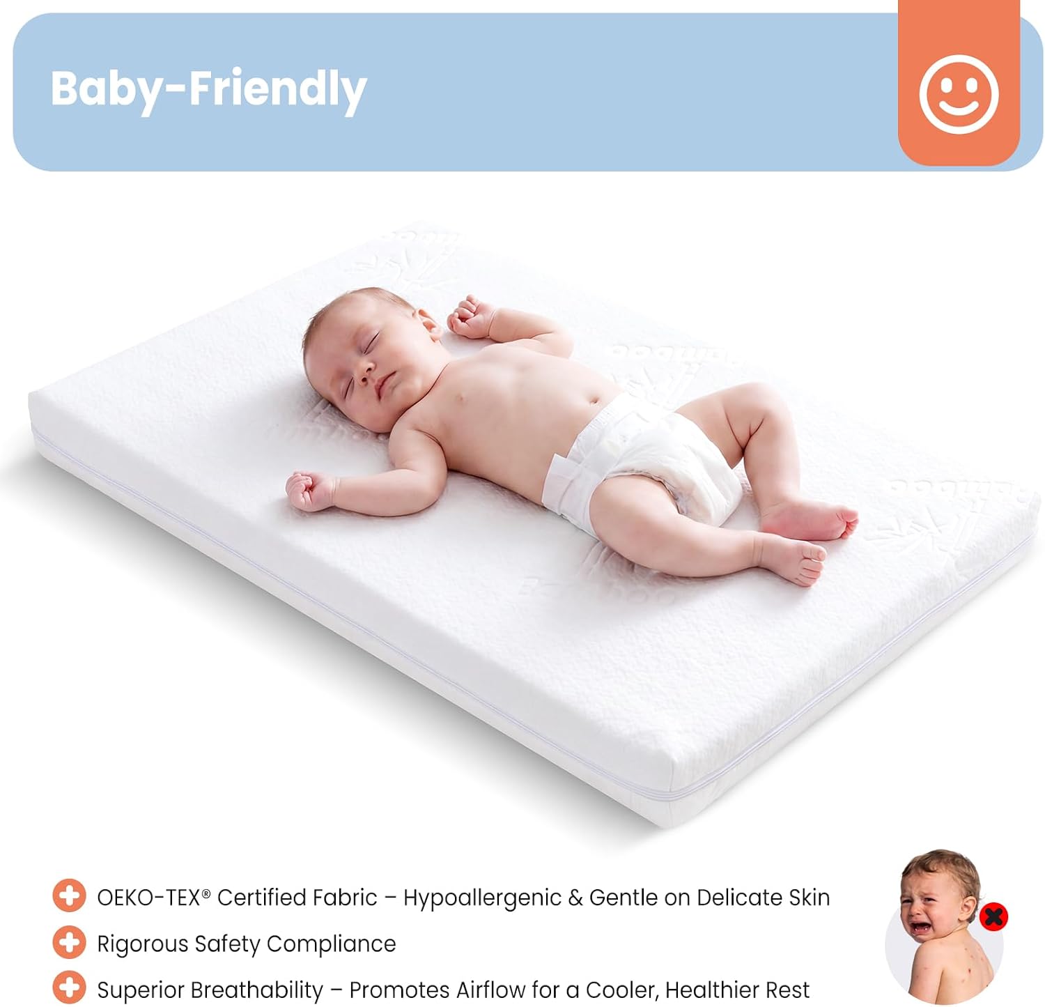 Detalle 2 de AOHWIDER Playard Mattress 36.5 x 25 inches