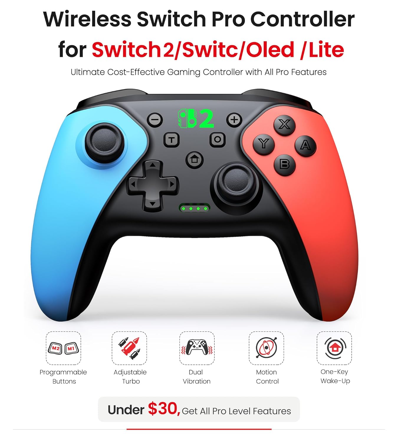 Detalle 2 de Wireless Pro Controller 1000mAh für Switch