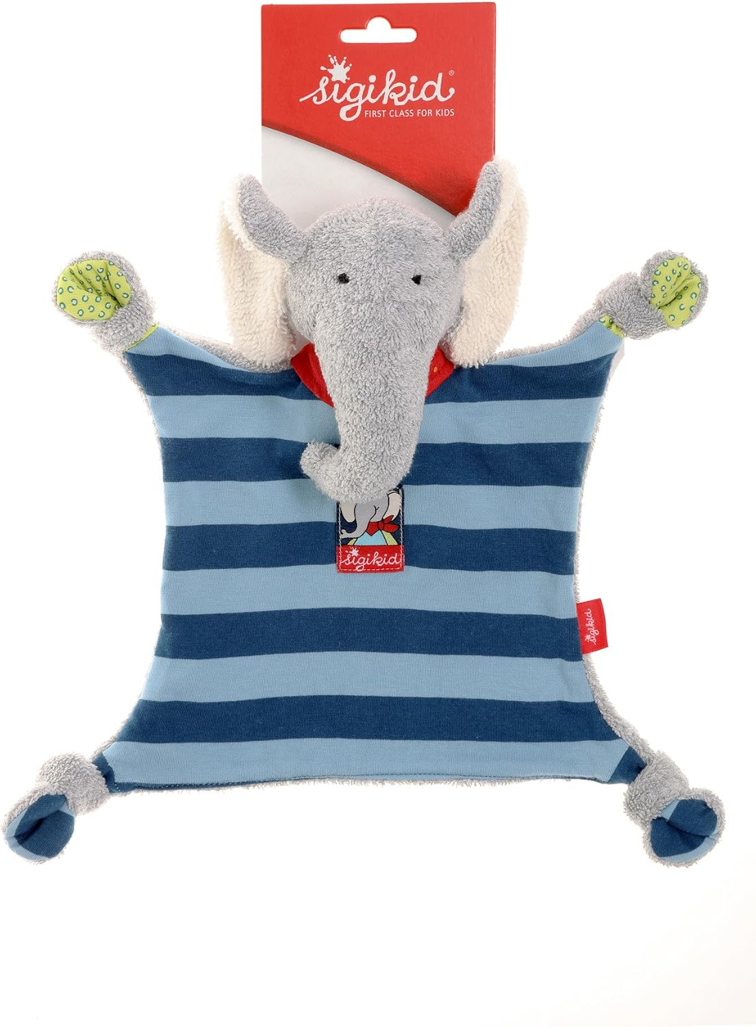Thumbnail 6 de SIGIKID Schnuffeltuch Elefant Lolo Lombardo – Baby Schmusetuch aus Stoff, 27 cm, Blau/Grau