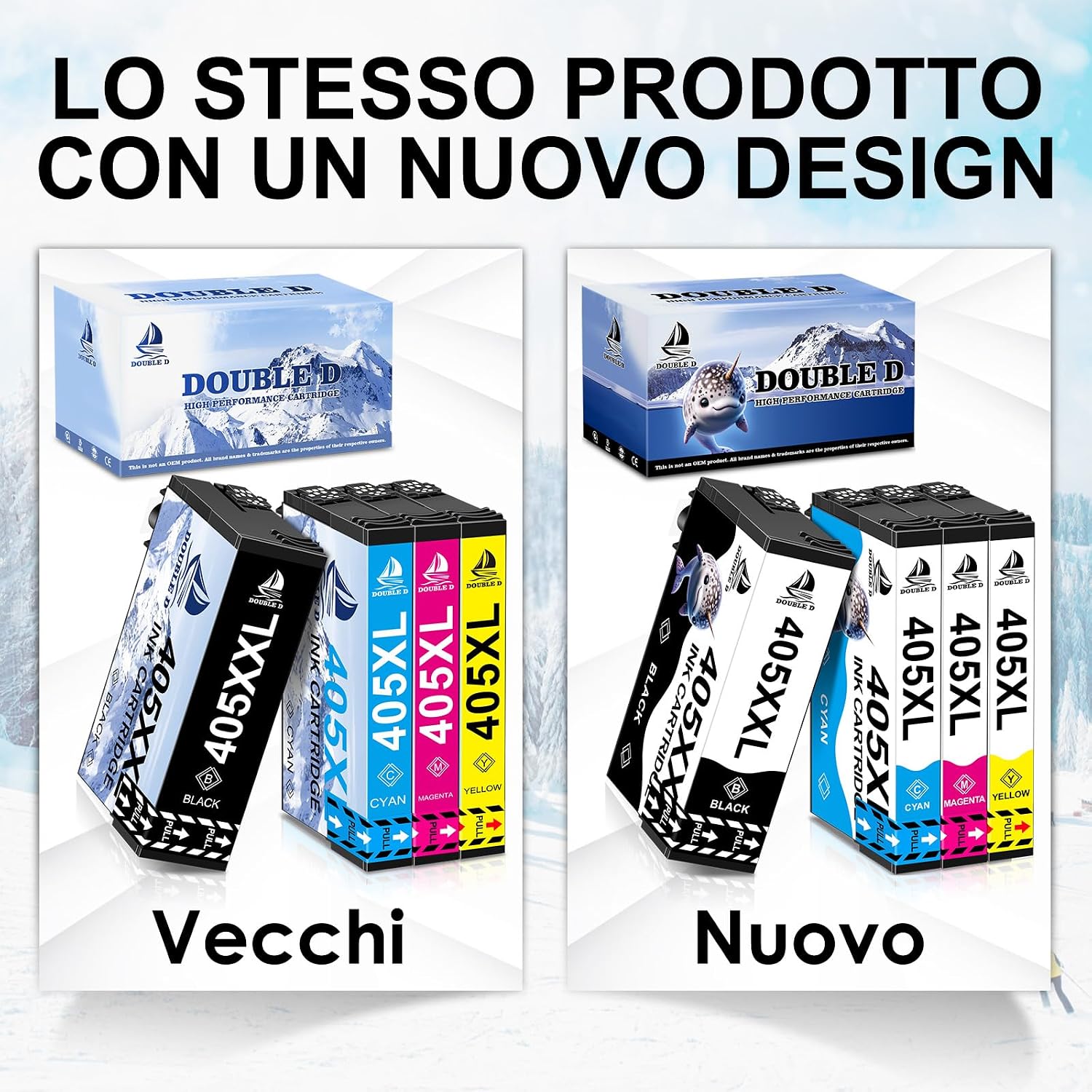 Thumbnail 6 de DOUBLE D 405XXL Cartucce d'inchiostro compatibili 4 pezzi