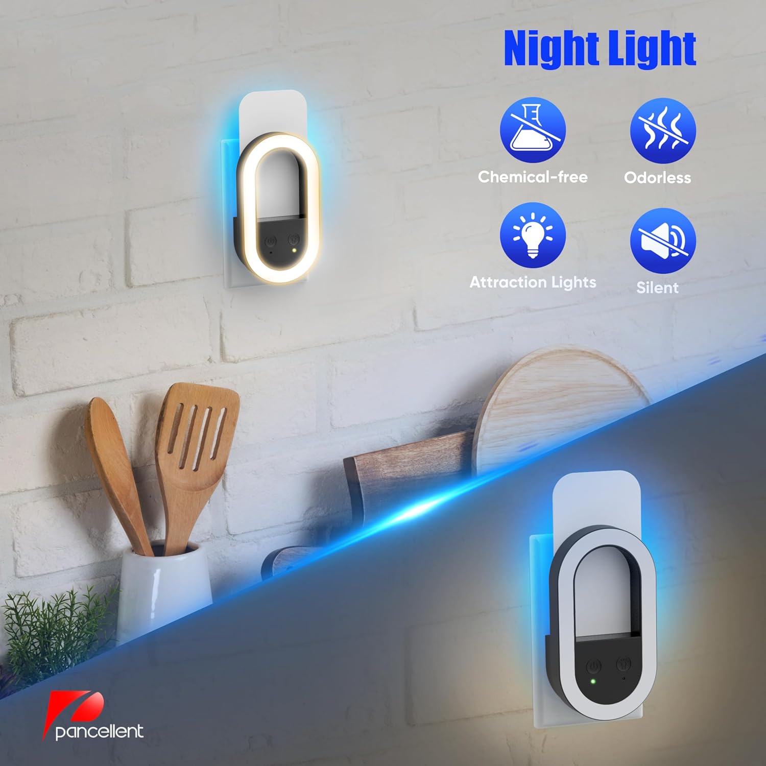 Thumbnail 1 de Luces nocturnas enchufables 2 unidades 10 tarjetas