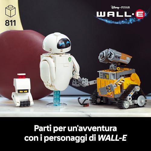 Thumbnail 1 de LEGO Disney Pixar WALL-E e EVE – Kit di Modellismo per Adulti da Esposizione (43279)