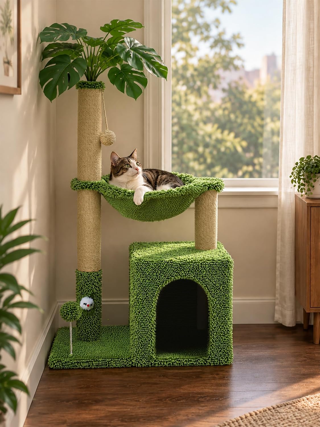 Thumbnail 1 de Woochpet Cat Tree with Natural Sisal