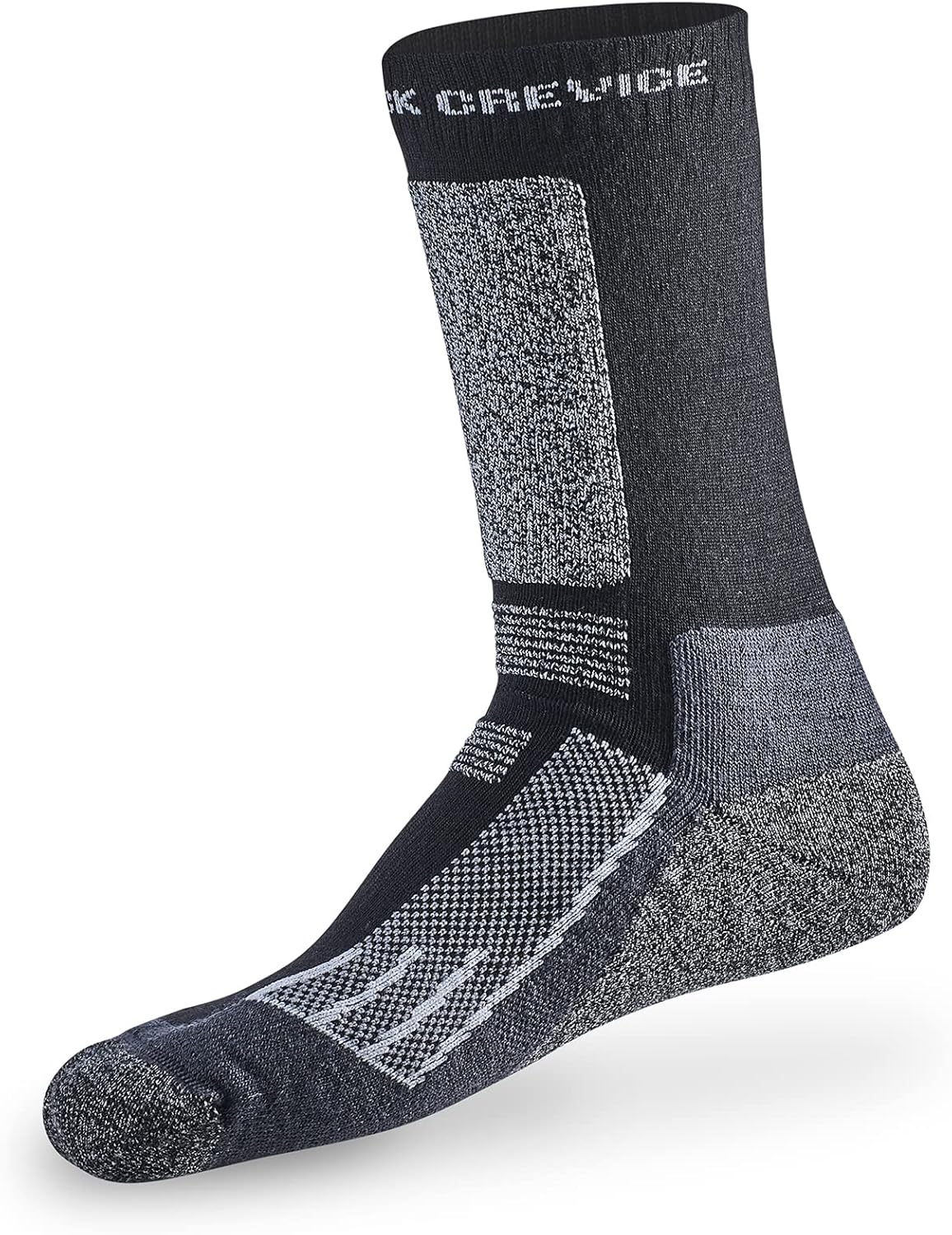 Detalle de Black Crevice Merino Outdoorsocken – Calze da Trekking in Lana Merino (Unisex)