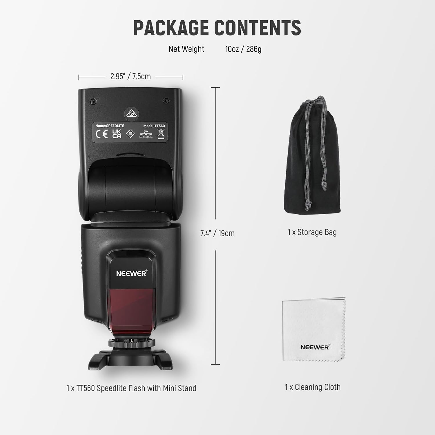 Thumbnail 6 de NEEWER TT560 Flash Speedlite for Canon, Nikon, Sony and more
