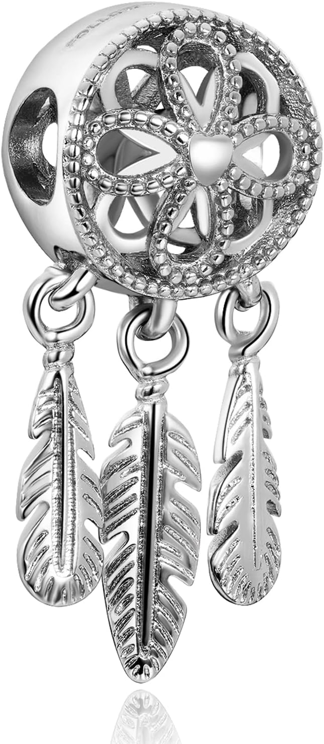 Thumbnail 5 de Amuefer 925 Silber Charms Armband & Halskette – Vielfältige Anhänger mit Perlen & Schmetterling