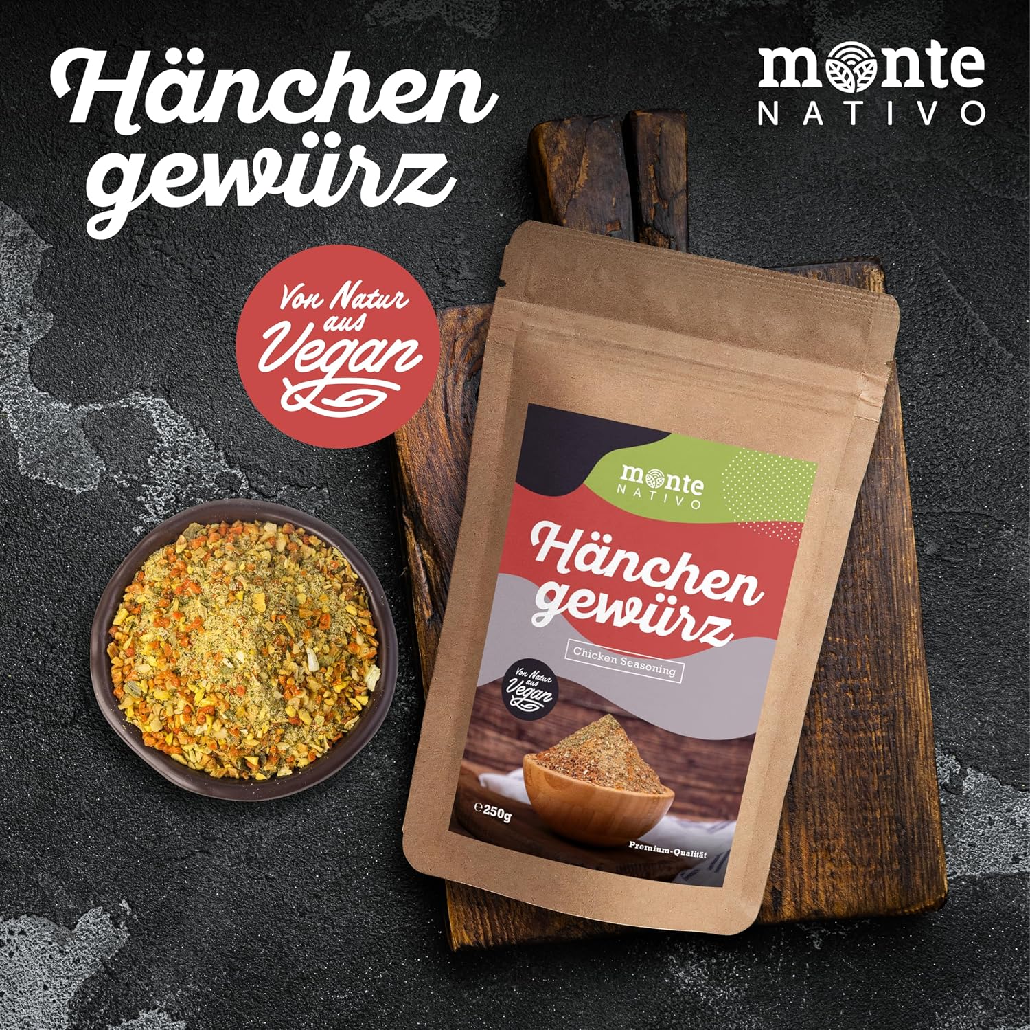 Detalle de Hähnchengewürz Monte Nativo (250 g) – Brathähnchen Gewürz mit aromatischer Würze