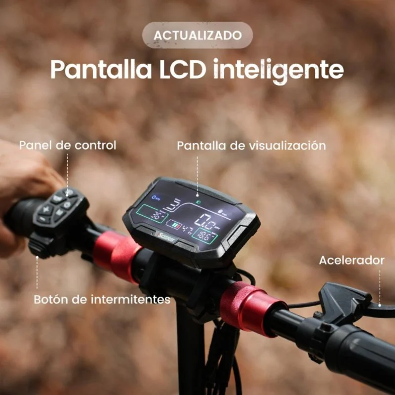 Detalle de iscooter iX8 65 km autonomía 🛴
