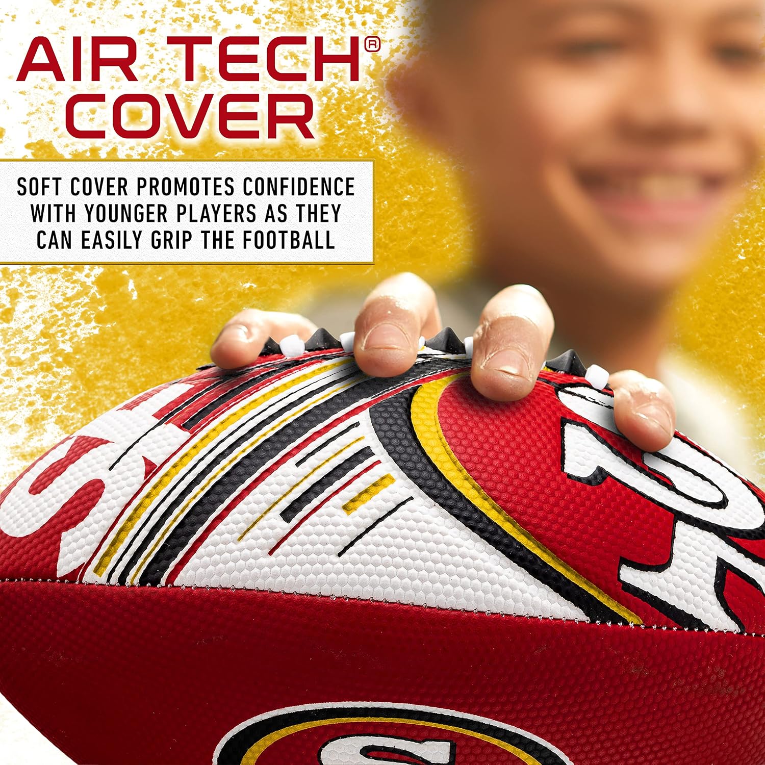 Detalle de Franklin Sports 70152F12Z 49ers Mini Football, 8.5-Inch Soft Foam