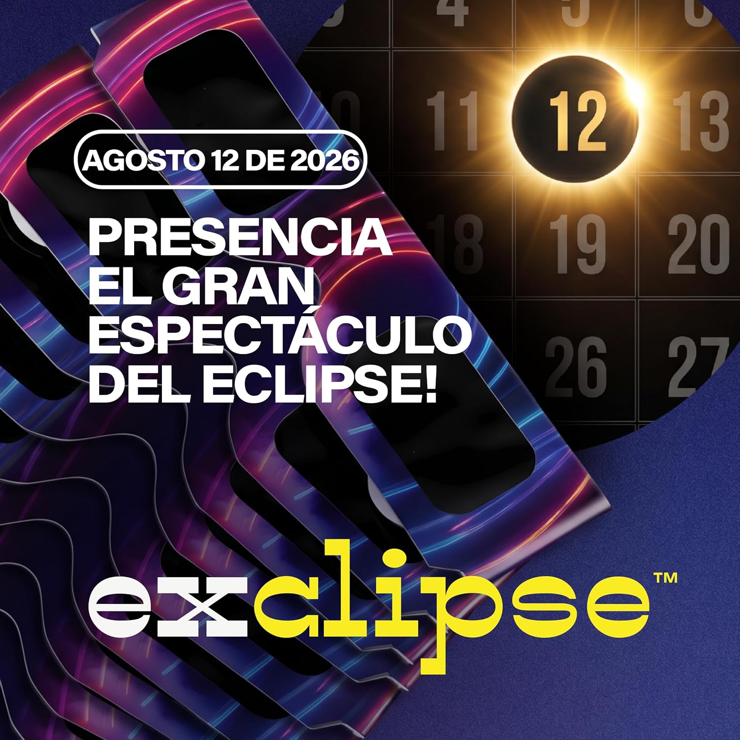 Thumbnail 6 de Exclipse 10 Gafas Eclipse Solar con 3 Filtros para Móvil – Kit Completo ISO 12312-2 para Ver y Fotografiar el Eclipse 2026