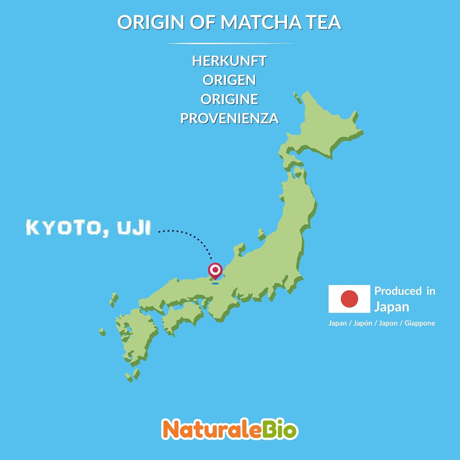Thumbnail 6 de NaturaleBio Matcha-Tee-Pulver Ceremonial Grade Original aus Japan (Uji, Kyoto) – Bio Grüntee für Tee, Küche & Latte, 30 g