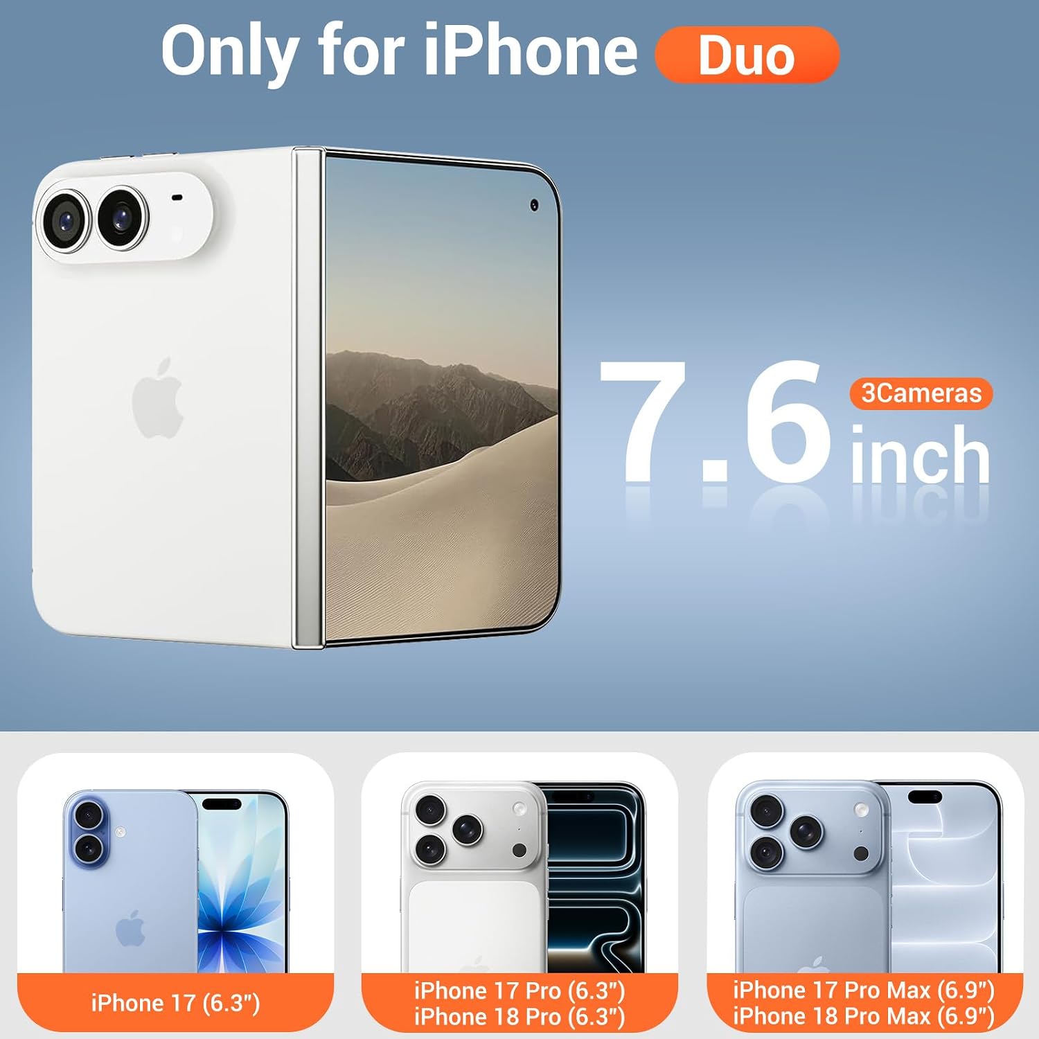 Detalle 2 de Ratcase XFZJ-IPDuo-Clear stand iPhone Duo Case with MagSafe, Stand & Screen Protector
