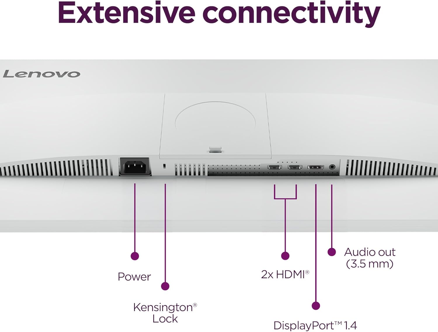 Thumbnail 6 de Lenovo L27q-4a: 27-Inch QHD IPS Everyday Monitor for Focused Productivity