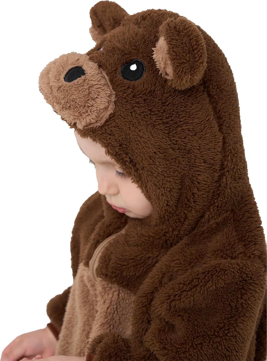Detalle 1 de LONULAIN Baby Animal Costume Pajamas, Unisex Flannel Hooded Romper