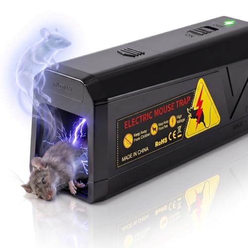 Detalle de HOAMZ Elektrische Mausefalle 2000V – Humane Innenraumschädlingsbekämpfung für kleine Mäuse