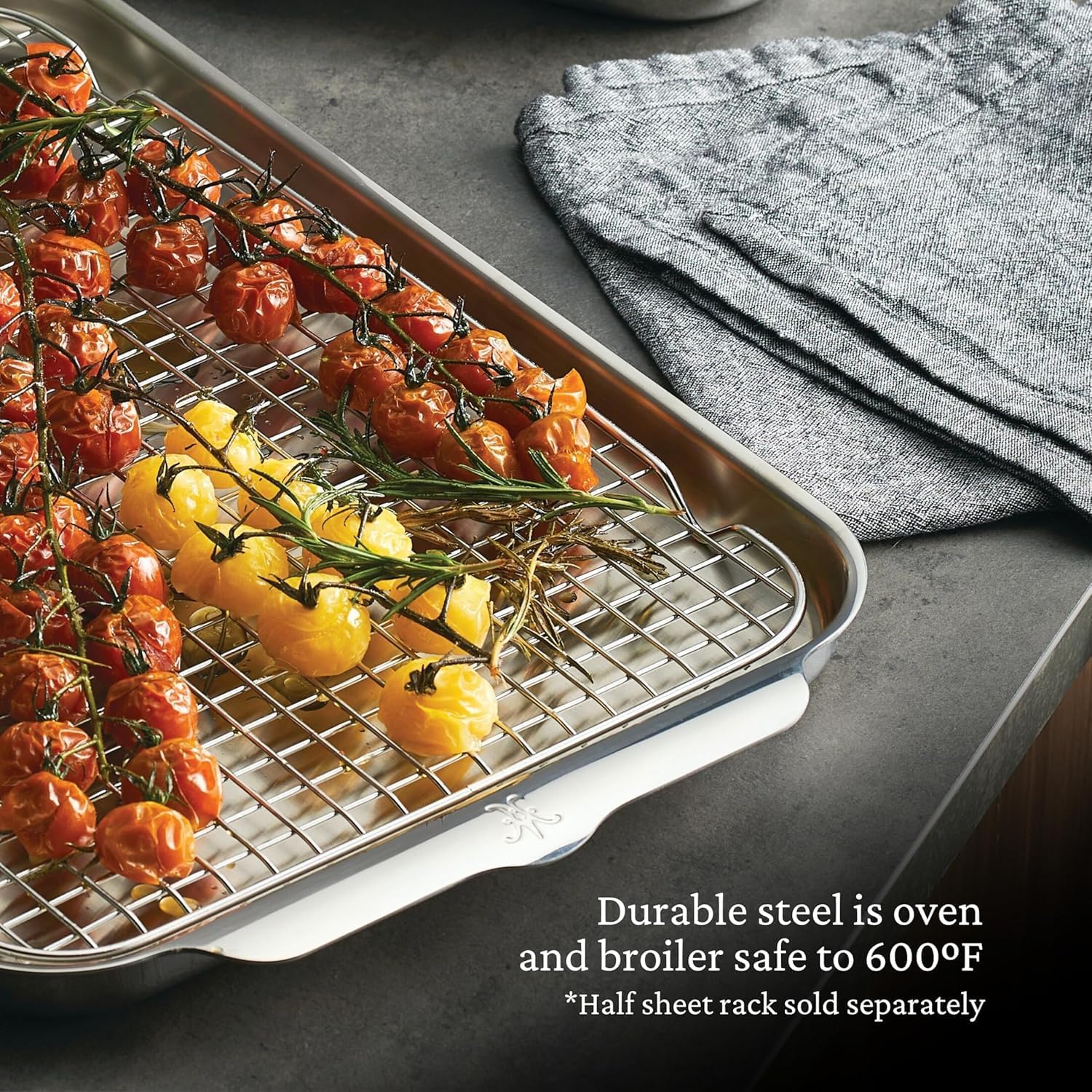 Thumbnail 2 de Hestan OvenBond Collection 13" x 18" Tri-Ply Clad Stainless Steel Half Sheet Pan