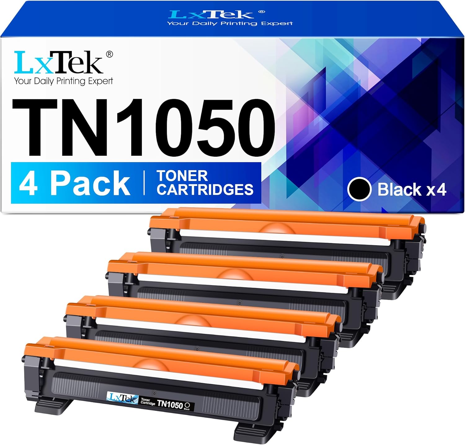 Detalle de LxTek TN1050 4-Pack compatible toner 1000 pages