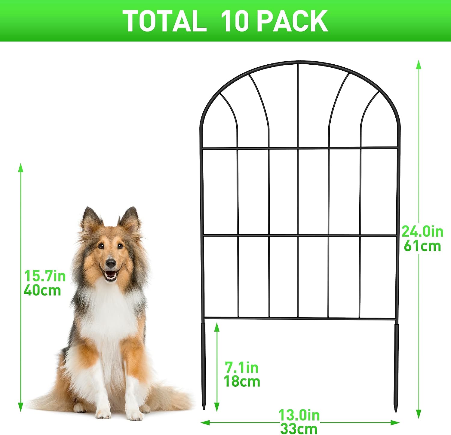 Detalle 2 de SARSTRY Decorative Garden Fence 3.3m