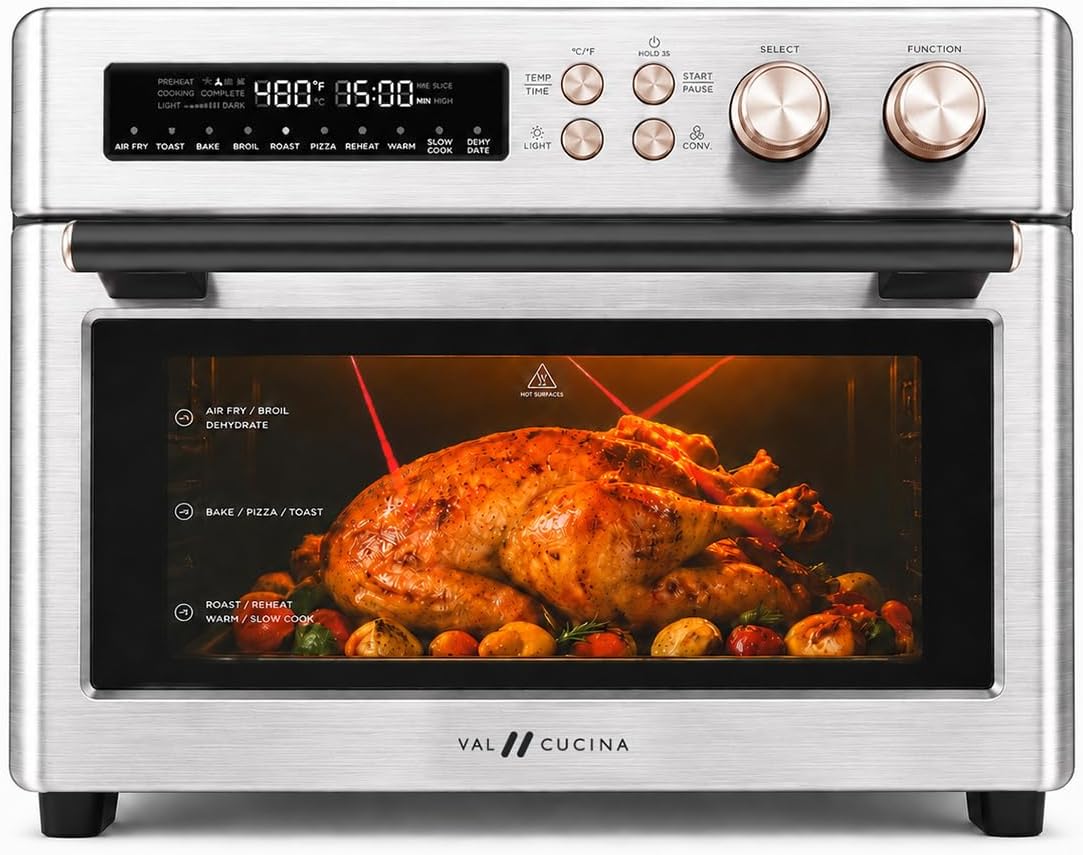 Detalle de VAL CUCINA Infrared Air Fryer Toaster Oven 6-slice ๐