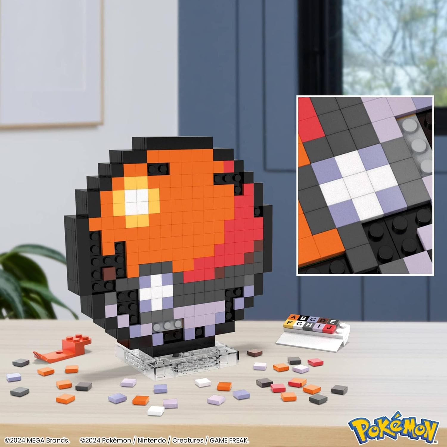 Detalle de JGG71 Mega Pokémon Construcción con Figura y Poké Ball 🧩