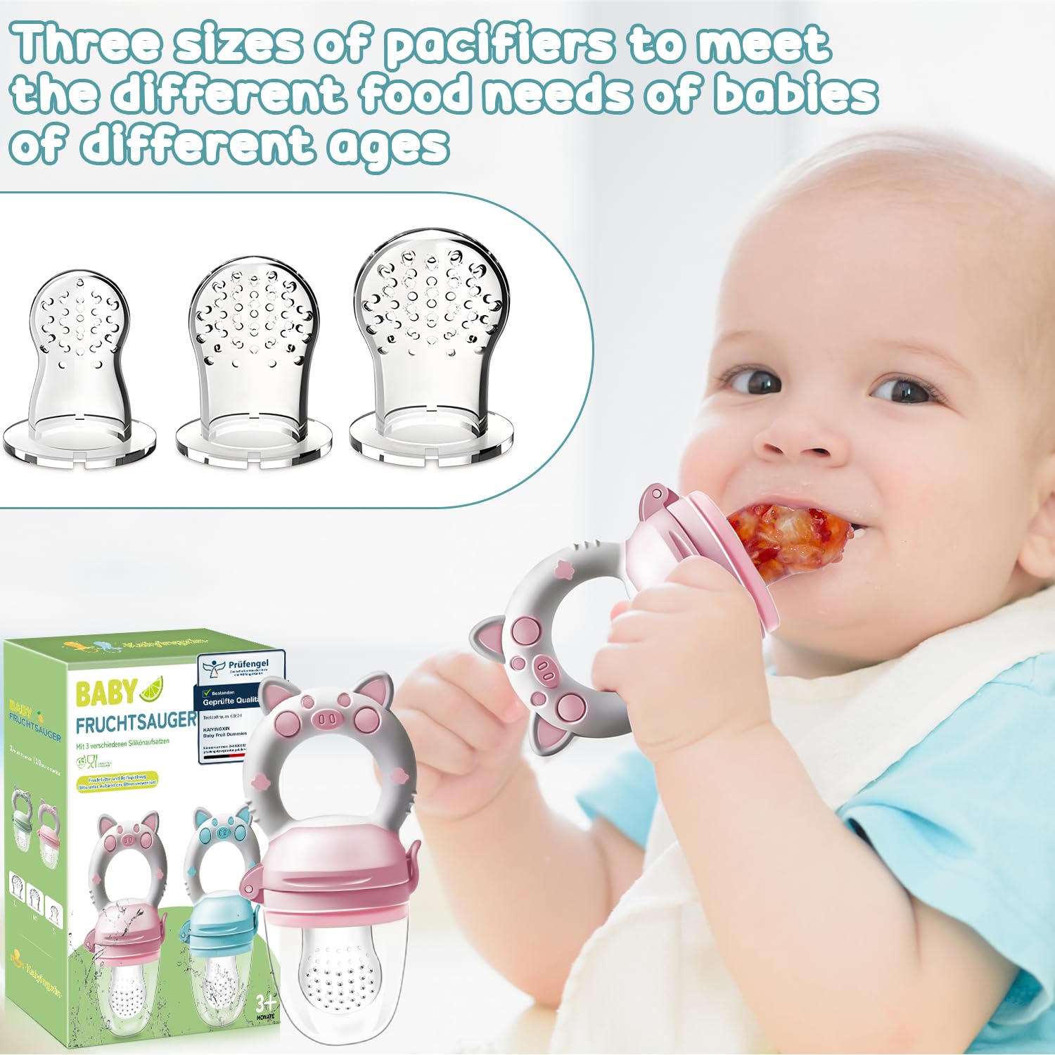 Thumbnail 6 de Fruchtsauger Baby 2er Set für Babys ab 3 Monaten