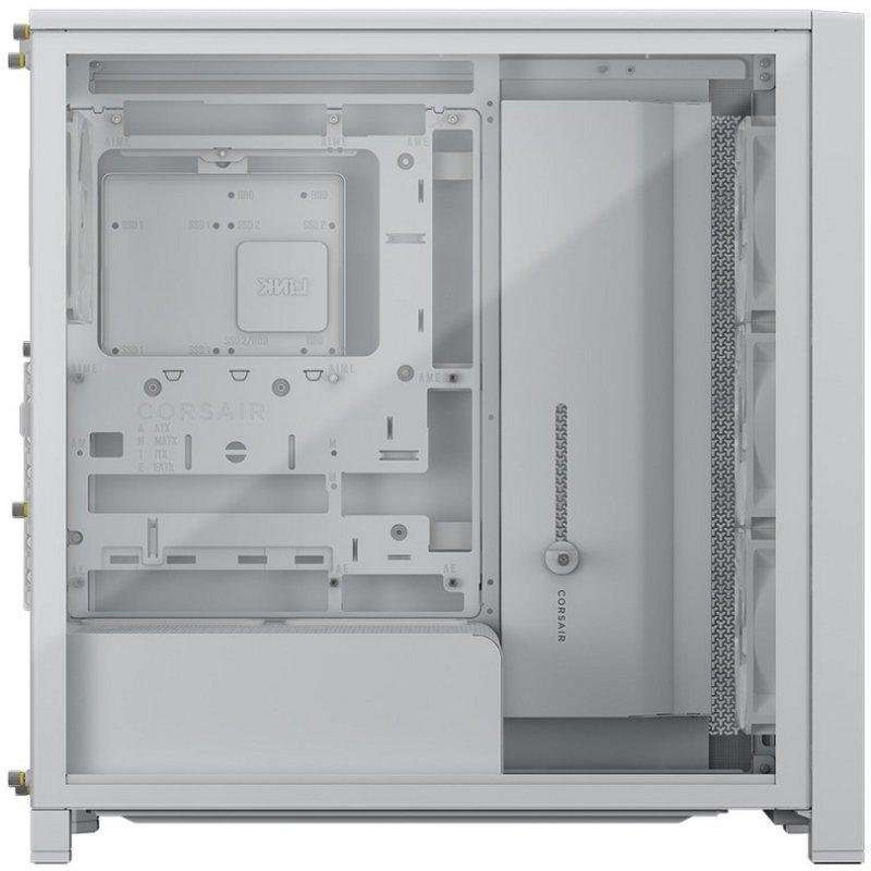 Detalle de Corsair FRAME 4000D Wood RS blanco roble - chasis semitorre modular con 4 ventiladores PWM
