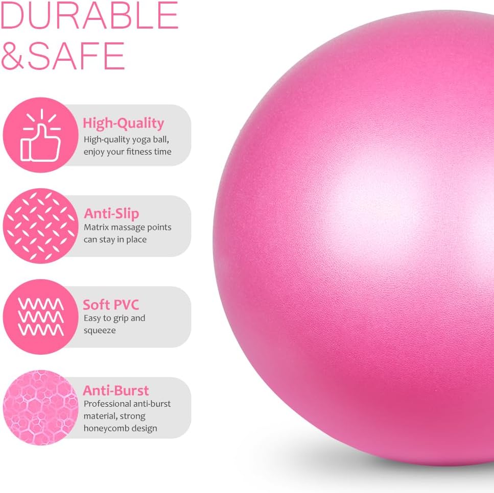 Thumbnail 4 de flintronic Pilates Ballon de Gymnastique 25 cm — ballon de yoga anti‑glisse 🧘♀