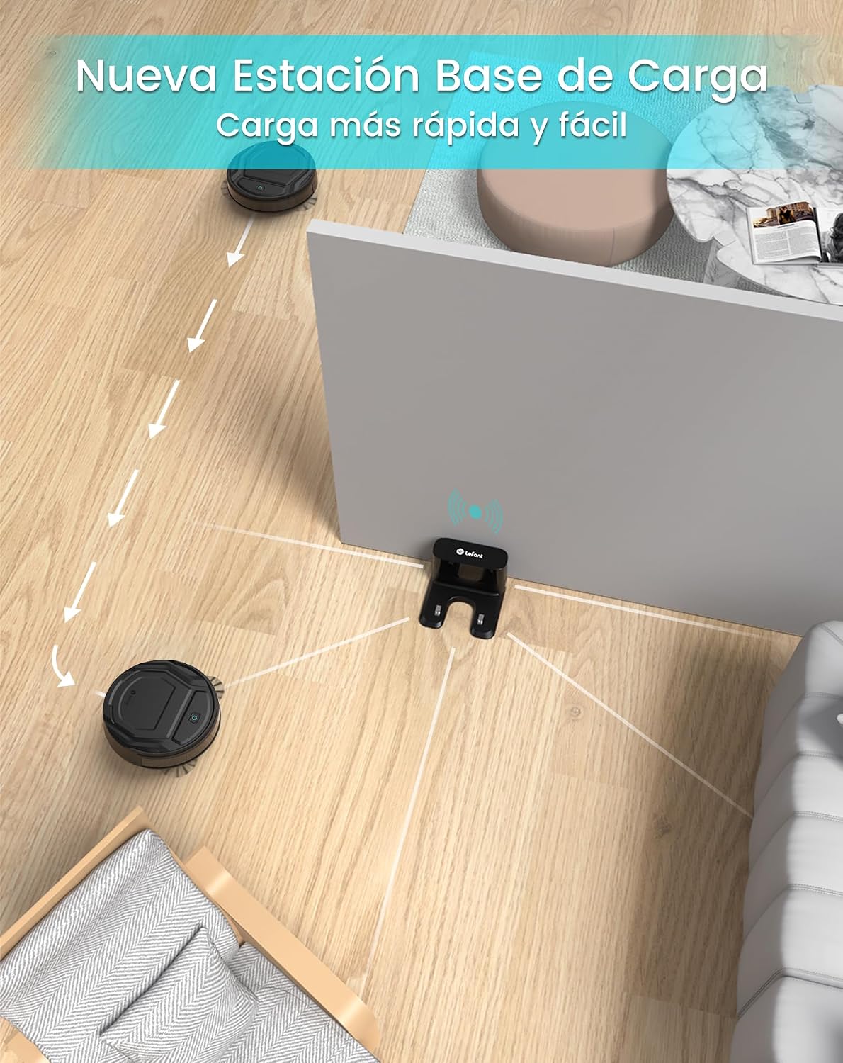 Detalle de LEFANT M210 Pro: Aspirador Robot Inteligente, Potente y Silencioso 🤖
