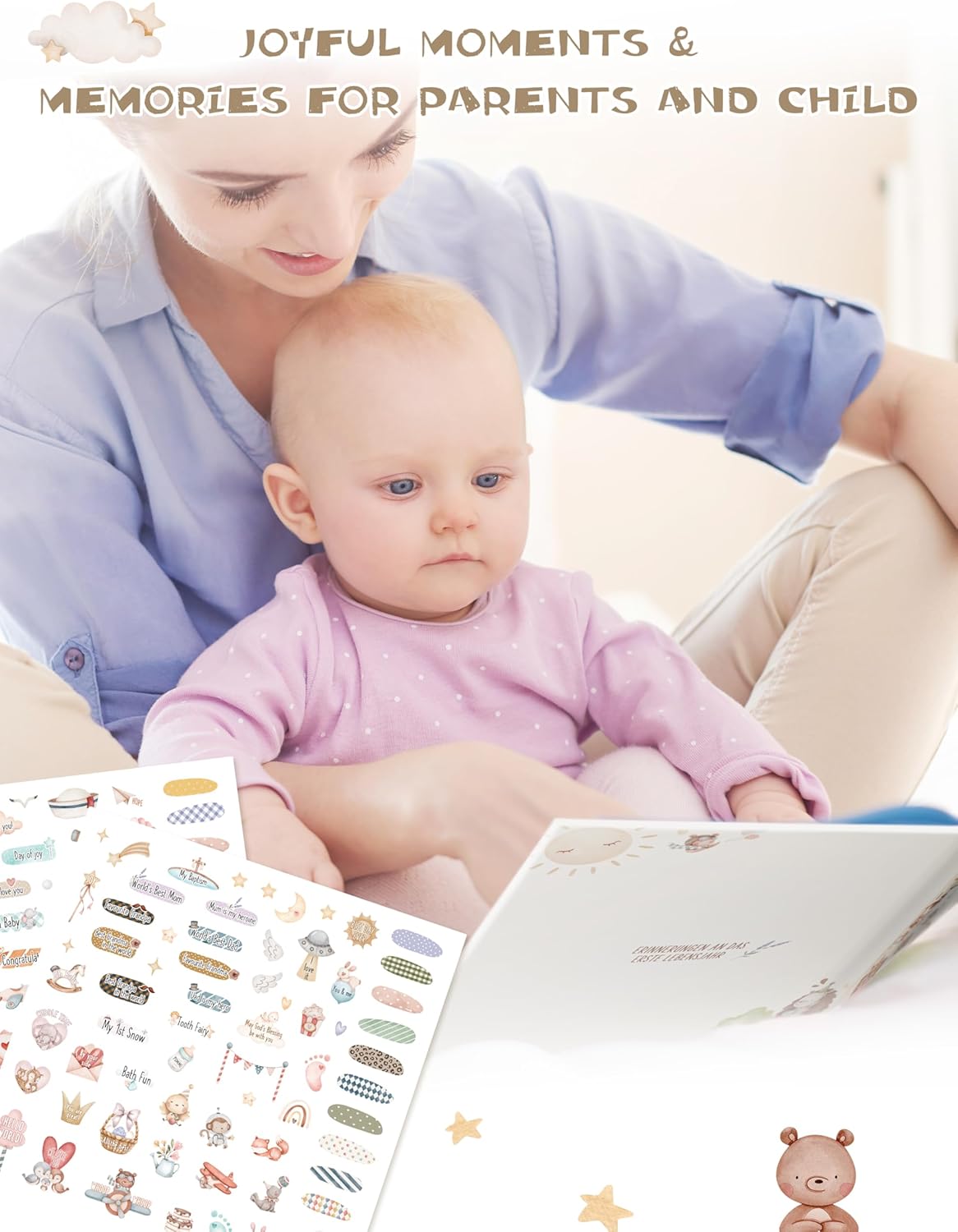 Thumbnail 6 de Hyggartn Baby Memory Book – My First Year Journal with Stickers (84 Pages)