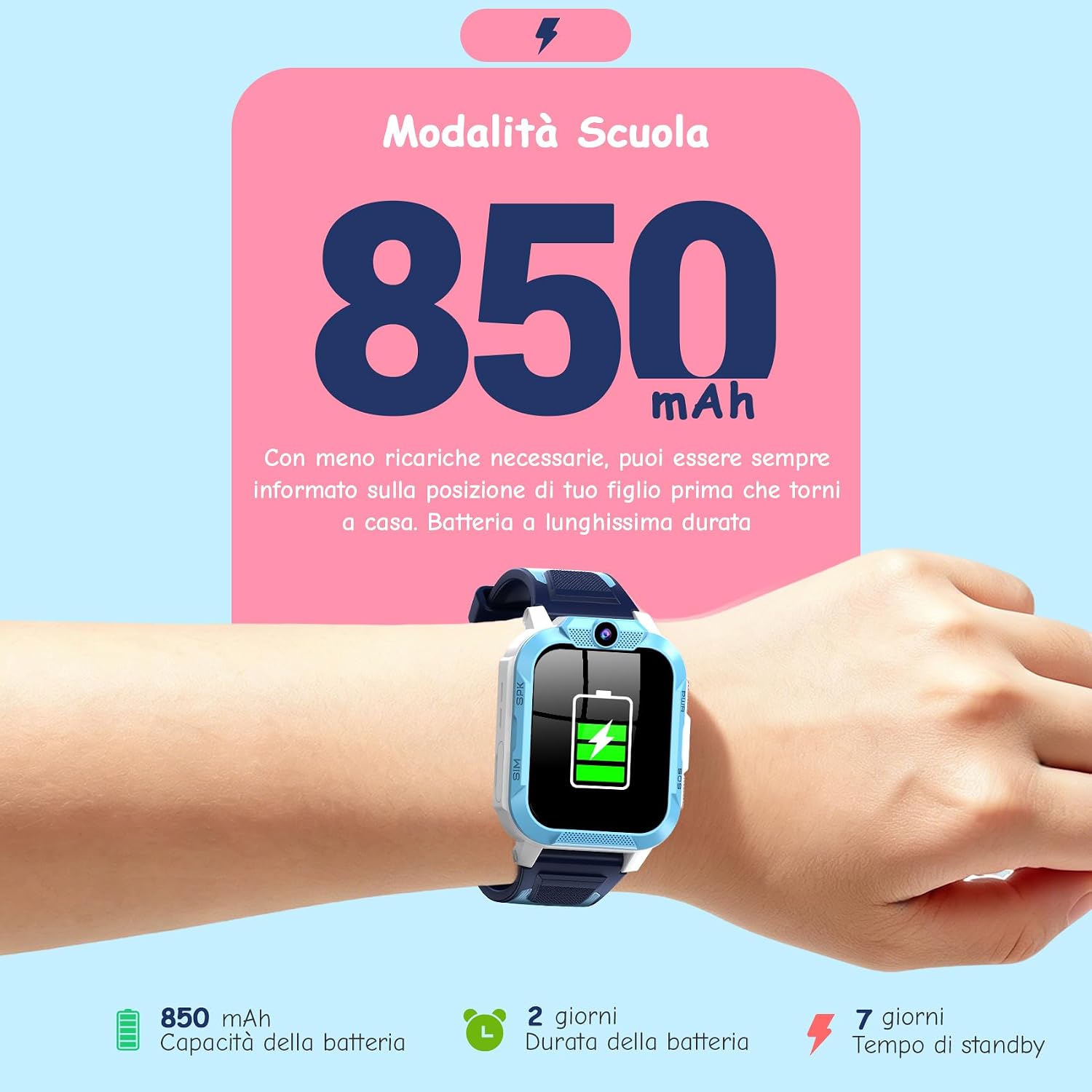 Detalle de IOWODO Smartwatch Bambini 4G con Videochiamata HD e GPS: sicurezza e divertimento per i più piccoli