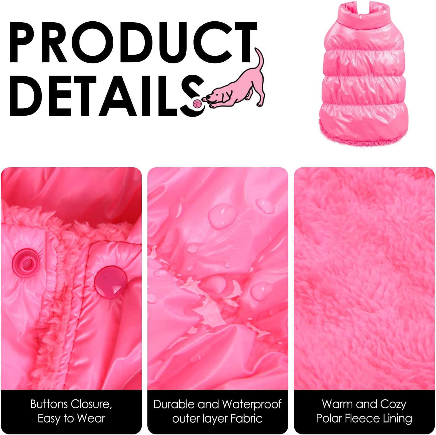 Detalle de AOFITEE Dog Jacket XL