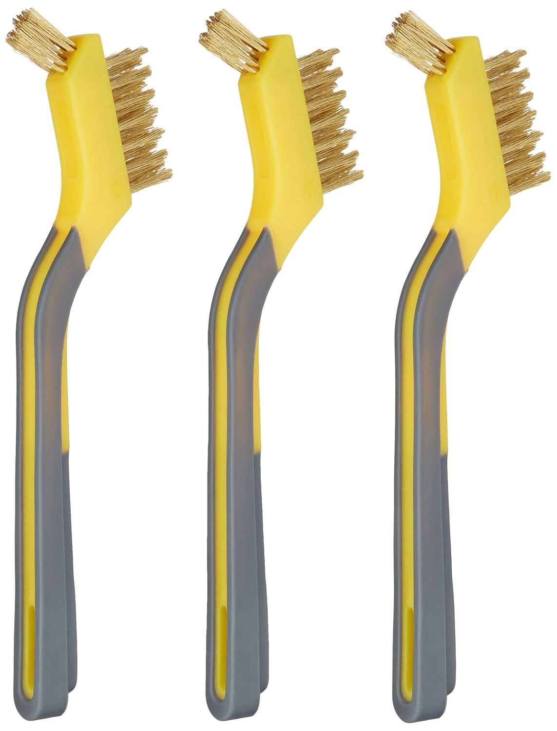 Thumbnail 1 de Amazon Basics Lot de 3 mini brosses en laiton avec prise en main douce 12,7 mm