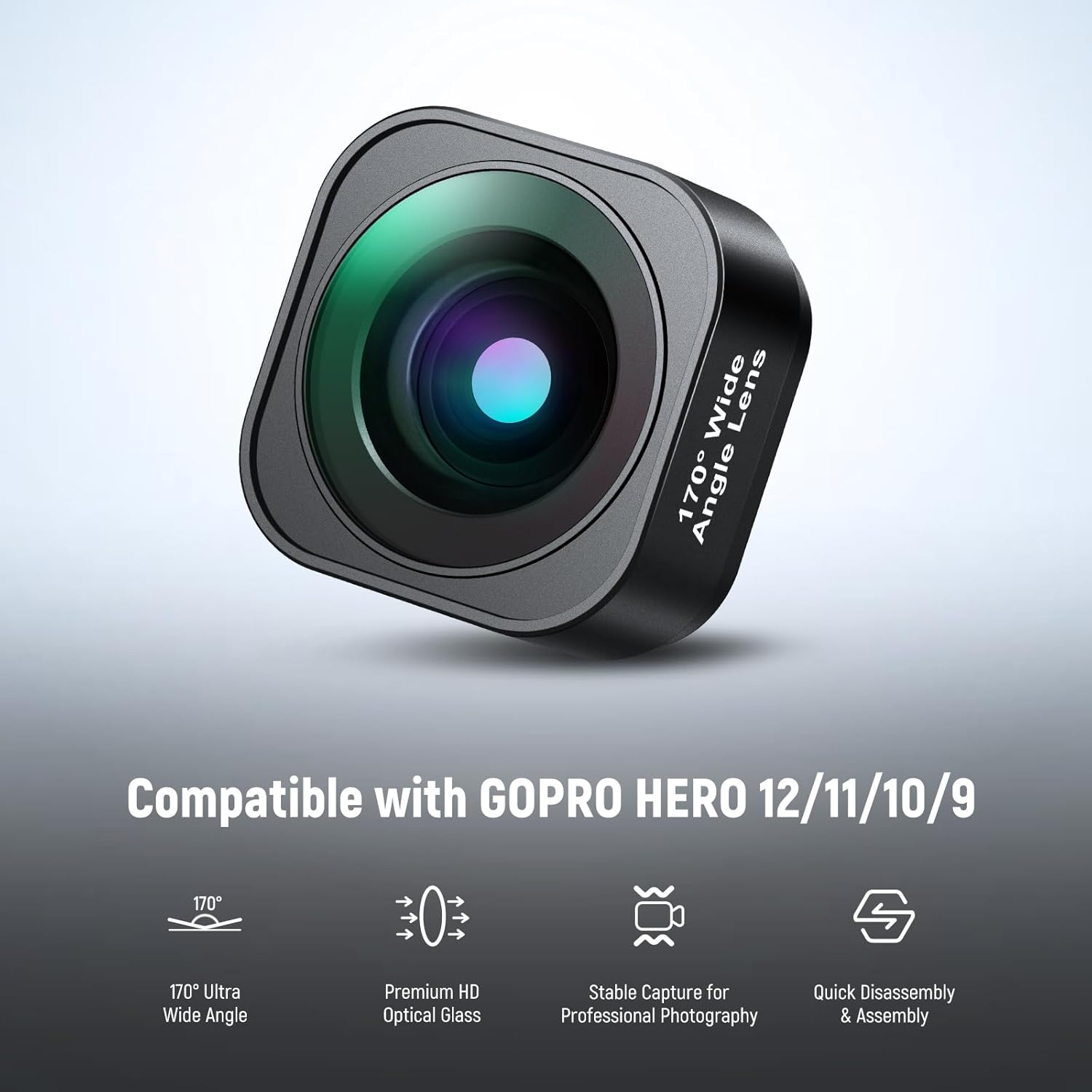 Thumbnail 1 de NEEWER LS-37 170° Ultra Wide Lens for GoPro 📷