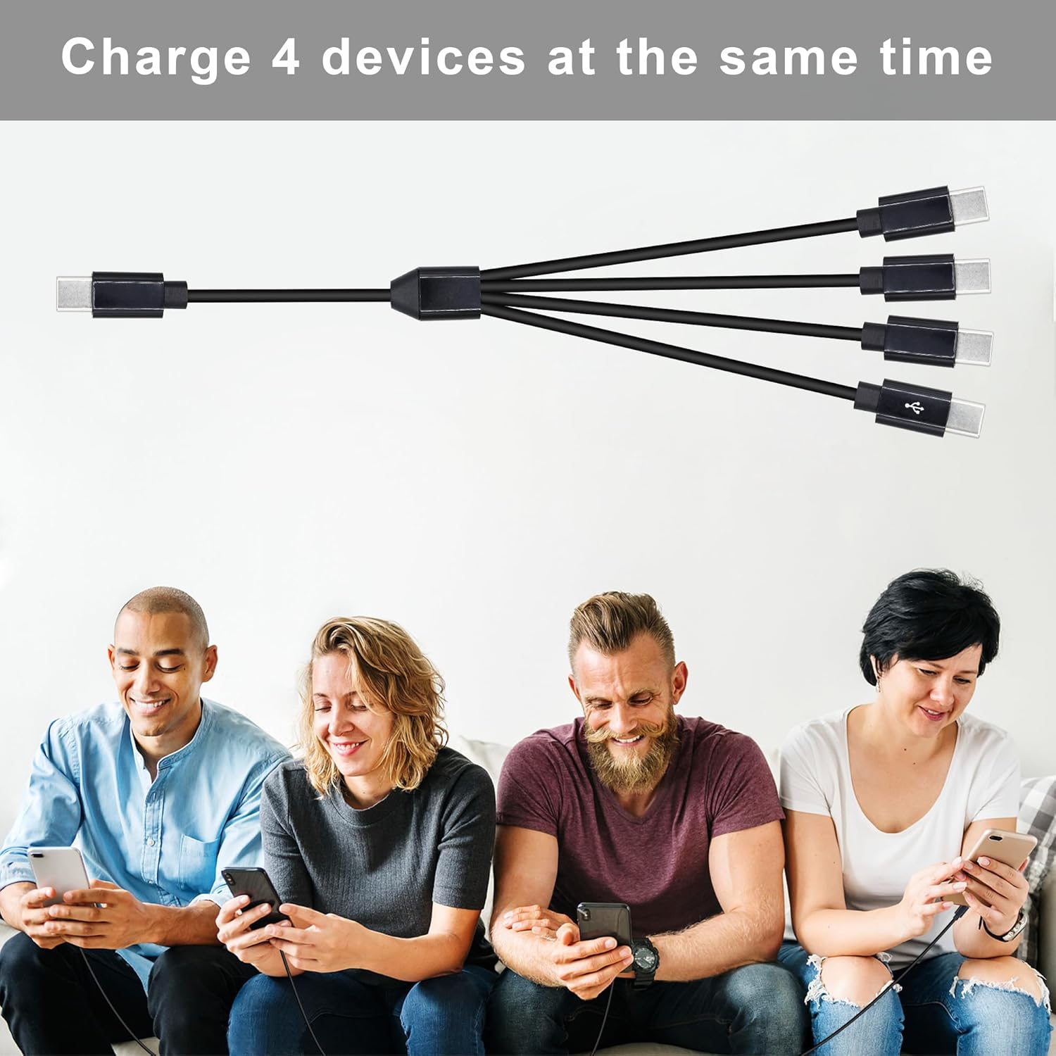 Thumbnail 2 de Xilaghy 4-in-1 USB Type-C Splitter Cable