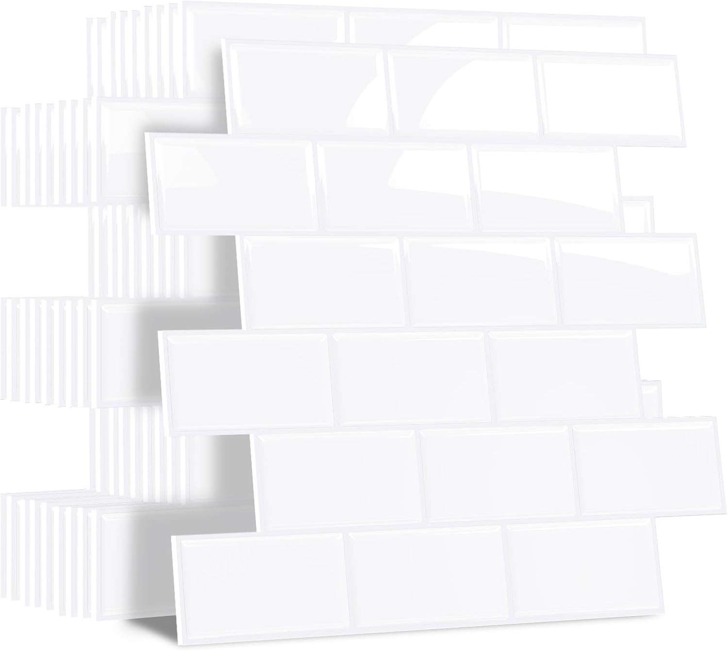 Detalle 2 de Self adhesive 3D metro tiles 2.5 mm