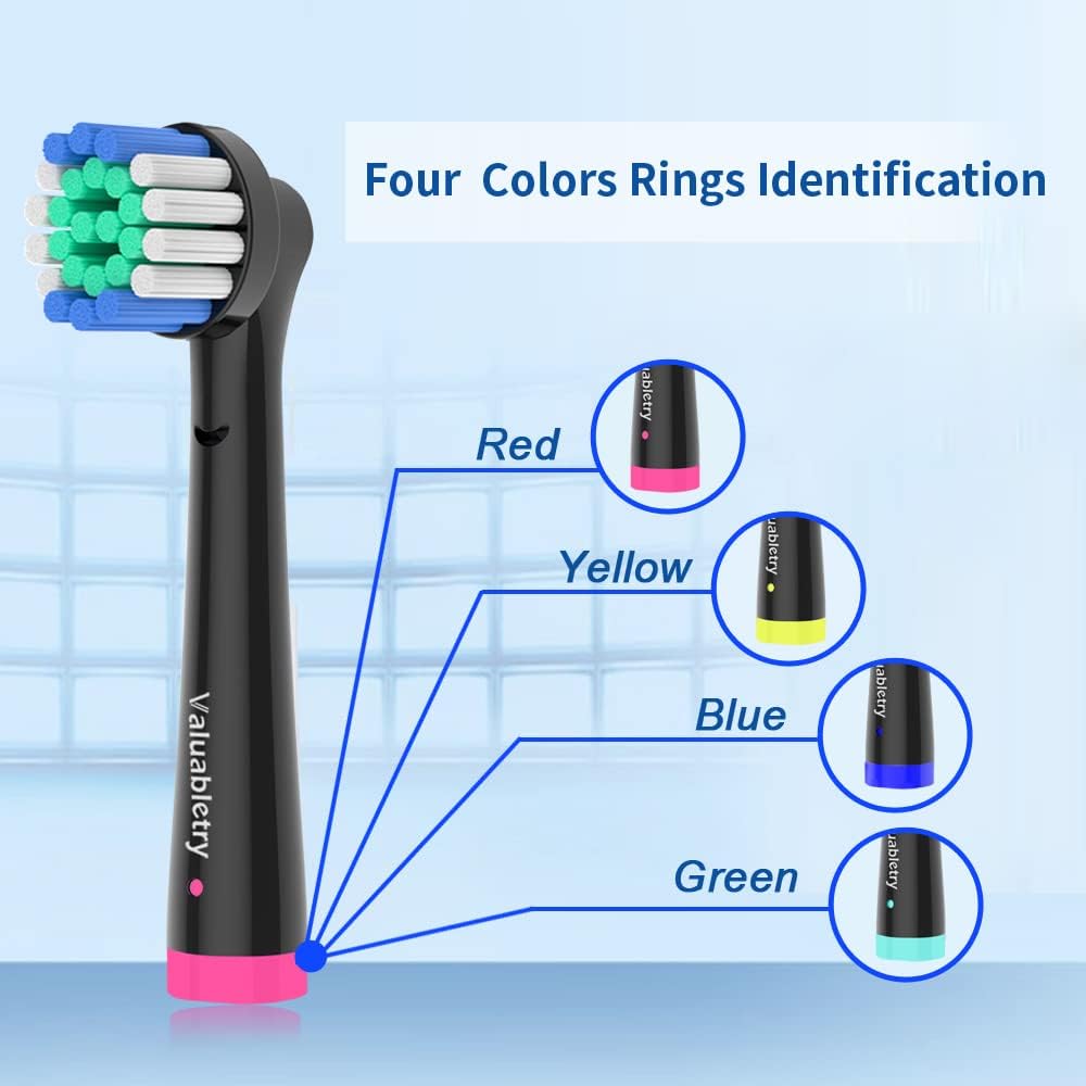 Thumbnail 2 de 16 Count replacement toothbrush heads for Oral-B electric toothbrushes (black)