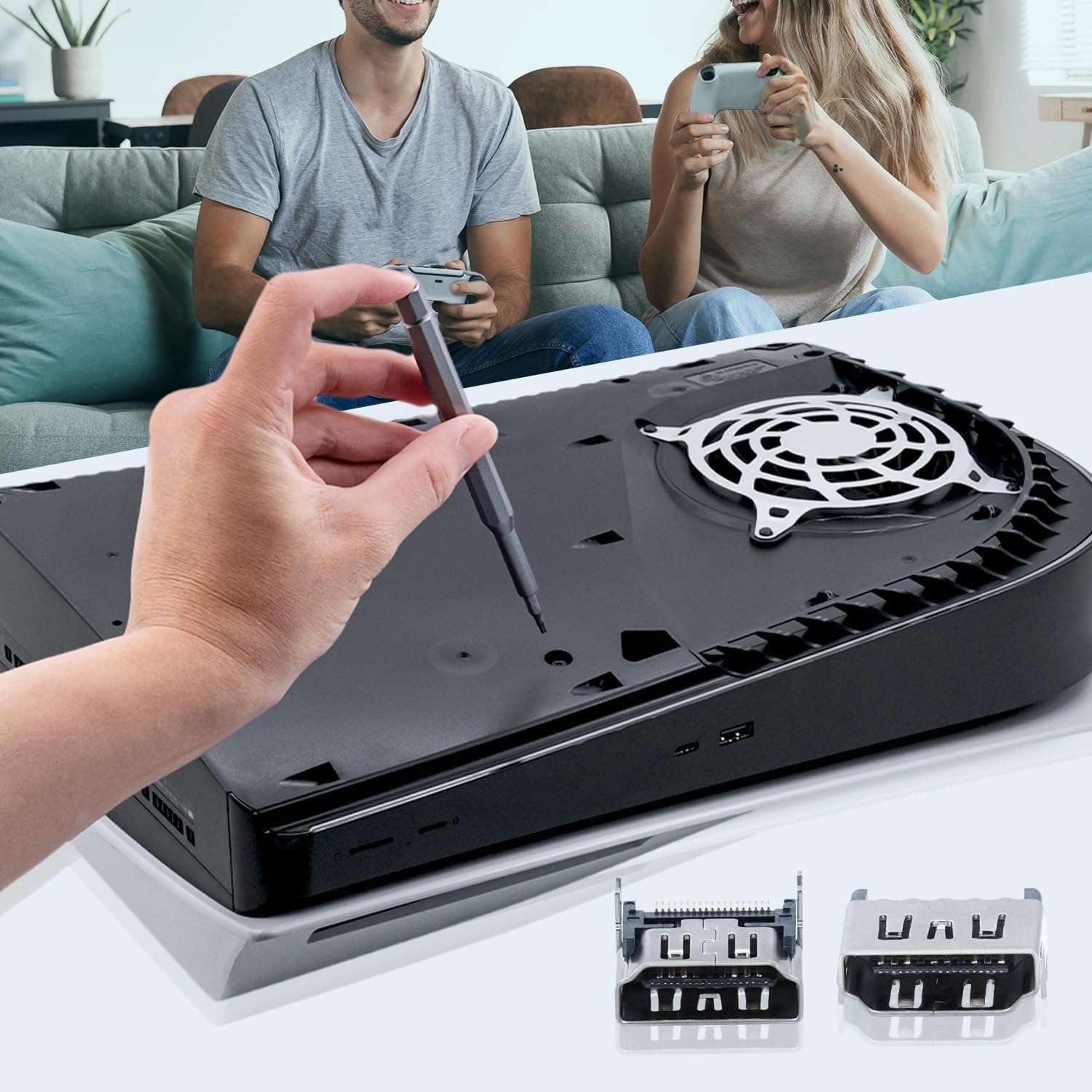 Thumbnail 5 de Tolesum Porta HDMI per PS5 2 pezzi